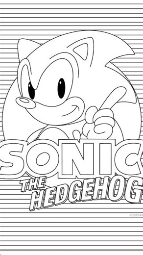 Sonic the Hedgehog/ classic sonic coloring page