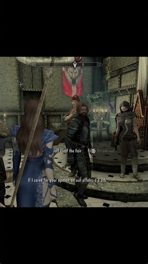 Elisif is sad that I talked to her dead husband