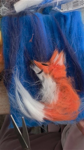 Fox Wool Painting | Wool Layering Technique #woolencraft #woolcraftideas #winterdecor #foxcraft