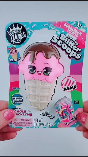 A little ASMR with this Bubblegum Ice Cream Sprinkle Cone Slime! @compoundkingsoffical #slime #asmr #asmrslime