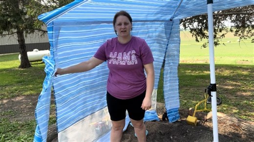 Watch Beach tent setup on Amazon Live