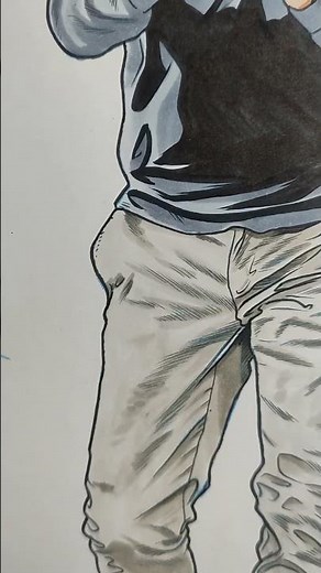 Ilustración con COPIC de grises cálidos y fríos.