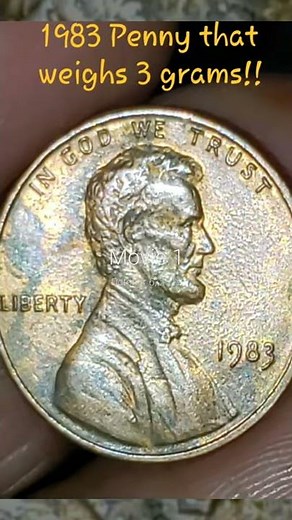 1983 Penny! Weighs 3.1 grams and worth money!