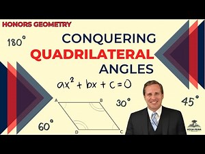 How to Solve Parallelogram Angle Problems | Explained Step-by-Step (Honors Geometry)
