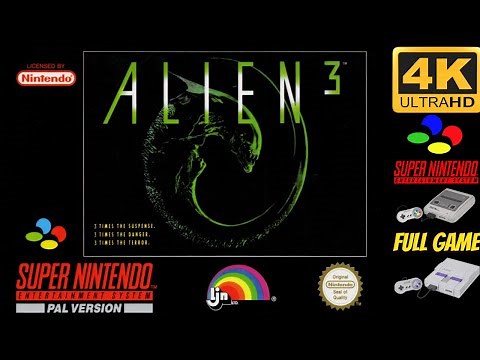 Alien 3 | SNES | 4K60ᶠᵖˢ UHD🔴 | 100% Longplay Walkthrough Playthrough Full Movie Game