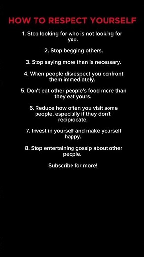 8 Ways to Respect Yourself | Build Confidence & Strong Boundaries