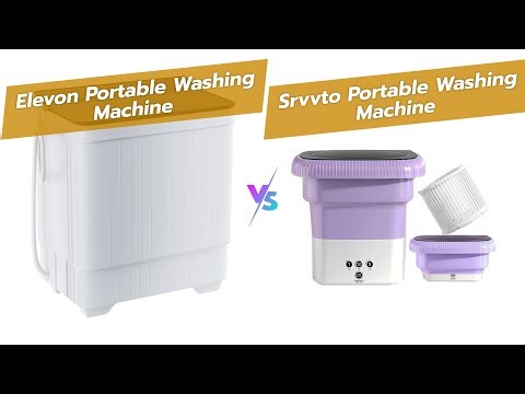 🧺 Elevon Portable Washing Machine vs Portable Small Washer – Compact Twin Tub Showdown 🧼