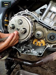 Tutorial cara pasang bagian kopling vixion dan gigi balancer ganti kampas kopling dan bor bagian rumah kampas kopling #bengkelmotor #otomotip #tutorial | Belajar Mekanik Dari NOL