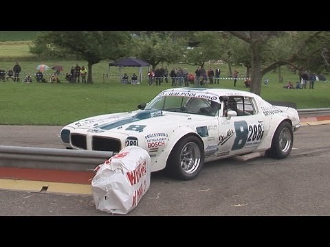 Pontiac TRANS AM 8.0 700hp almost crash due a wrong tyre choice at Reitnau 2014