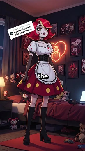 Replying to @Lofi Tells Meet Helena The Girl Obsessed with Hazbin Hotel. #highschool #stereotypes #hazbinhotel #helena #characters