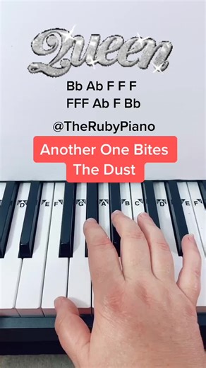 Another One Bites The Dust Piano Tutorial #pianotutorial #learnontiktok #tiktokpartner