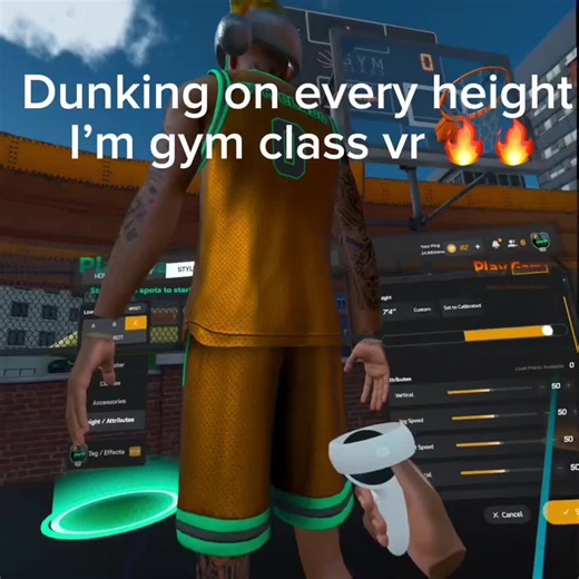 Dunking on every helight 🏀@Nobody Fw Max @Gym Class VR #CapCut #fyp #trending #viral #gymclassvr