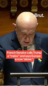 French politician Claude Malhuret critiqued the United States' shifting stance on Ukraine and targeted President Donald Trump in his remarks during a general session of the French Senate on Tuesday. #ukraine #france #politics #trump #worldnews | Brut