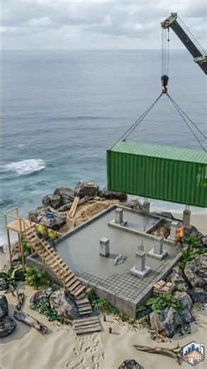 Building a Stunning Container Beach House From Scratch 🏖️