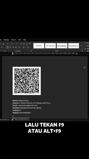Membuat data diri jadi kode QR dengan mudah!