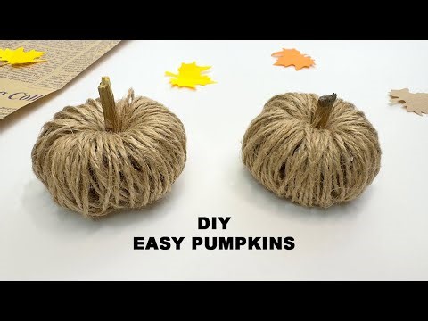 DIY Easy Pumpkins 🎃 | Simple Fall Craft with Jute Rope