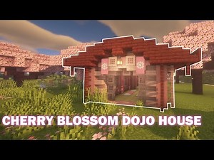 CHERRY BLOSSOM Dojo House Minecraft 1.21 Tutorial BEDROCK / JAVA