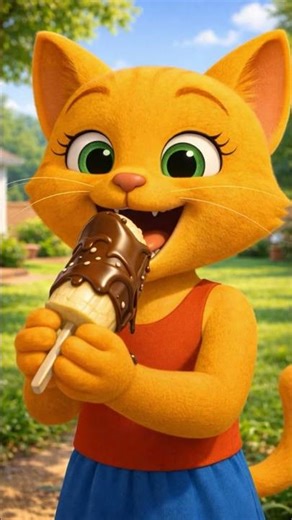 FRUTAS CON CHOCOLATE 🍓🍌🍫 Dibujos Animados #shorts #animation #dance #cat