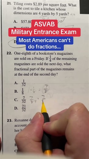 ASVAB Math Arithmetic Reasoning Solutions 22