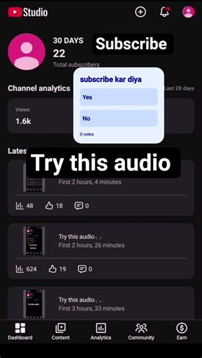 Try this audio🎧