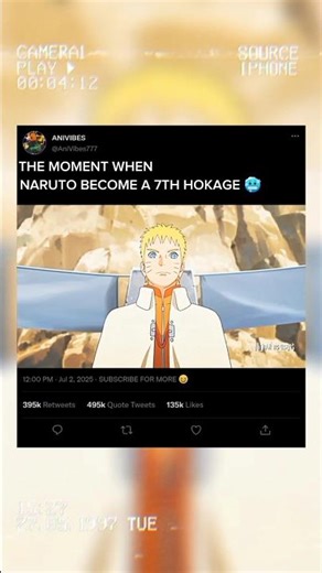 NARUTO UZUMAKI BECOME THE 7TH HOKAGE 😒 #inspiration