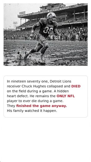 Chuck Hughes Died on the Field… Then They Finished the Game 🏈#shorts