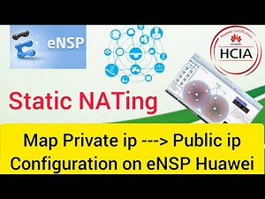 How to Configure Static NATing mapping of private ip into Public ip one to one on eNSP Huawei