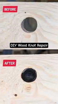 Wood Knot Repair with Epoxy #woodworking #repairing #epoxy
