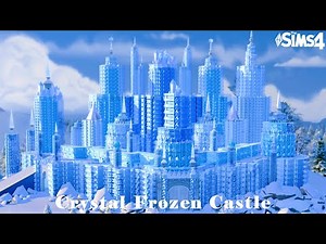 Crystal Frozen Castle | The Sims 4 Stop Motion | Speed Build | No CC | les Sims 4 | 심즈 4