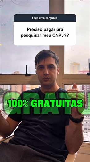 Pesquisa.CNPJ | O Mercado Compete por Você on Instagram: "Preciso pagar para pesquisar o meu CNPJ?? 🤔 🚨NÃO🚨 🫵🏻 A consulta de viabilidade e o agendamento são 100% gratuitas!!! 📲 Acomoanhe nossa página e encontre o escritório de elite para a sua empresa. #empreendedorismo #empreendedorismodigital #negocios #consultoriaempresarial #viral #crescimentopessoal #empresarios #rating #cnpj"