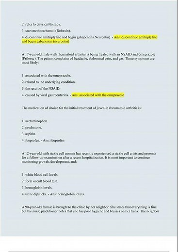 AANP fFNP PRACTICE QUESTIONS WITH 100% VERIFIED ANSWERS