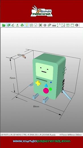 BMO – Adventure Time Papercraft | Modelo Gratis