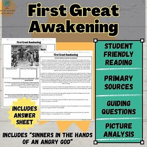 First Great Awakening Primary Source Analysis - Jonathan Edwards Analysis