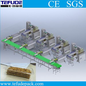 [Hot Item] Wafer Cracker Sorting Packaging Line Biscuit Stacking Packing System Food Processing Machinery