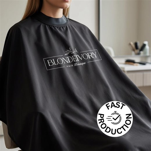 Salon Cape Custom Cutting Cape Personalized Hair Cape Barber Smock Stylist Uniform Salon Logo Cape Professional Cosmetology Cape - Etsy