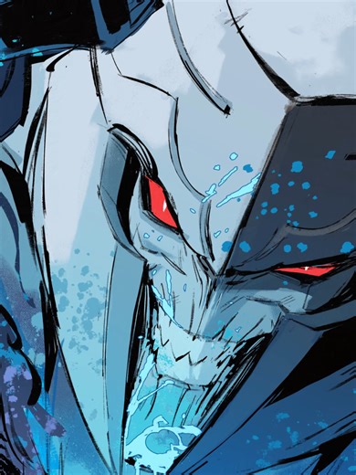 brain worms told me to redraw this panel 🤪 #transformers #megatron #timelapse #art #fanart