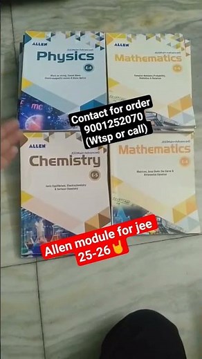 allen jee module/allen 12th class enthused jee module/allen jee module review/allen module