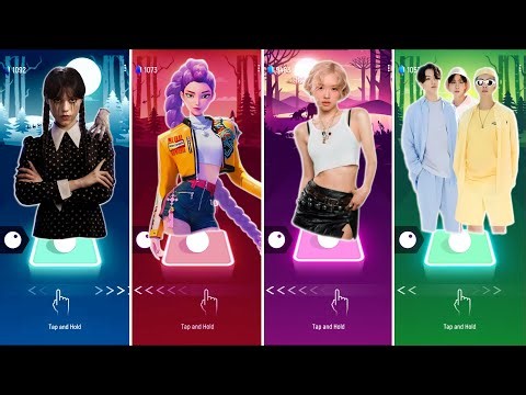 Wednesday Adams vs Rose Bruno Mars Apt vs KPop Demon Hunters vs BTS