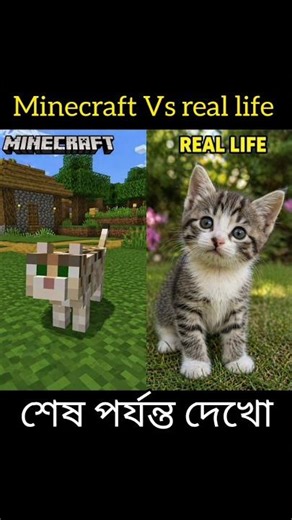 Minecraft Vs Real Life Part 4 😱🔥 | Shorts Video