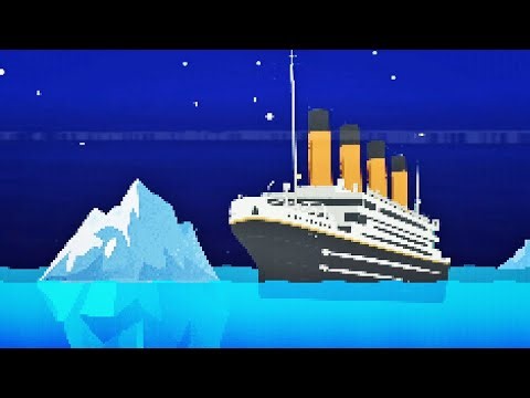 TITANIC 8-BIT 🚢🧊 (ship animation)