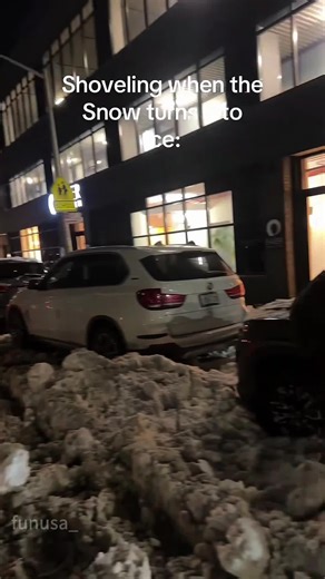Shoveling snow🥹🥹🥹#snow#ice#fail#funny#fyp | Snow Fails Funny Video