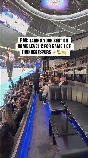 POV: You’re Walking Into The Dome at Cosm Los Angeles for Thunder vs. Spurs WCF Game 1 🤯🏀