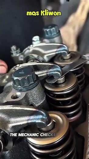 Precision Valve Clearance Adjustment Using a Feeler Gauge#shorts #automobile #automotive #mechanic