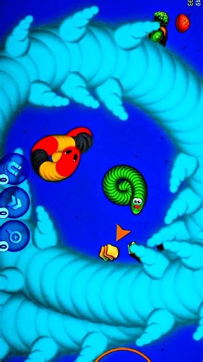 Wormzone.io Slither.io 🐍🐍 Biggest Snake.io Trap Chasing Magic Gameplay #gaming #viralvideo #trending