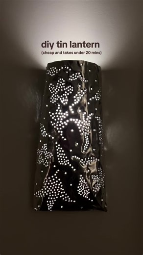 DIY Tin Wall Sconce: Easy Home Decor Project