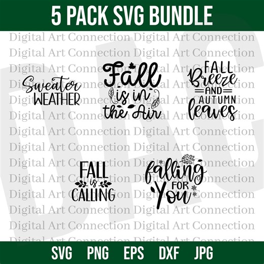 Fall SVG Bundle, Cut Files for Cricut, Fall Vibes (digital Download) - Etsy