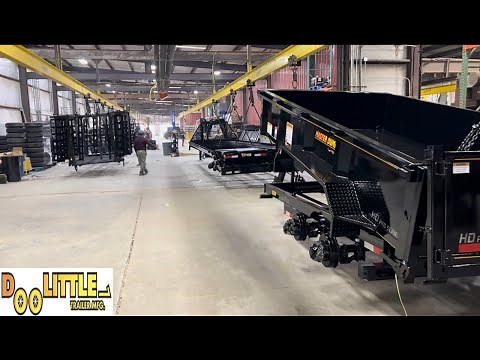Tour of Doolittle Trailer plant - Pick up my new 2023 24’x 8’ 1/2 equipment trailer ⭐️⭐️⭐️⭐️⭐️
