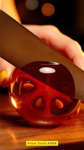 🍅Satisfying Crystal Tomato Cutting inSlow Motion ASMR Glass Slice🔪 #asmr #shorts