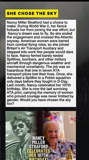 She Left Love Behind To Fly In WWII #Shorts #WomenPilots #WW2History