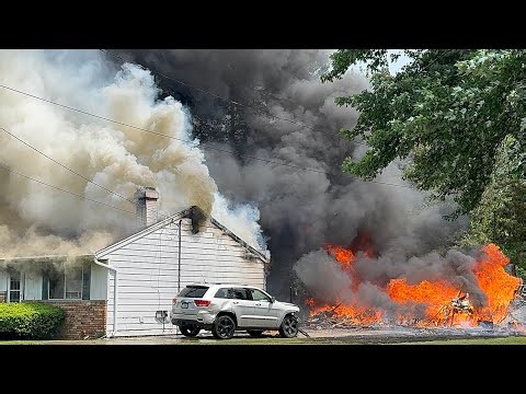 Saginaw Township MI (FULLY INVOLVED RESIDENTIAL STRUCTURE FIRE)
